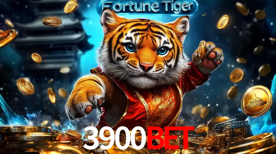 Imagem promocional do jogo de slot Fortune Tiger, com um tigre majestoso em traje tradicional cercado por uma fortuna em moedas de ouro, disponível agora no cassino 3900BET.